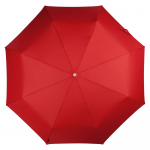 Складной зонт Alu Drop S, 3 сложения, 8 спиц, автомат, красный, фото 2