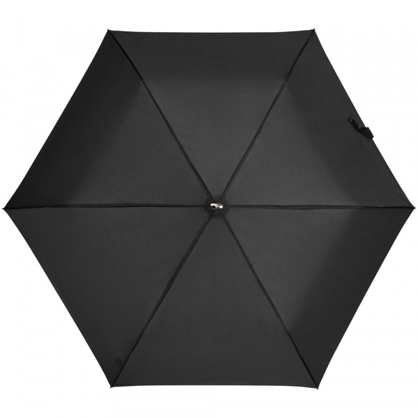 Зонт складной Rain Pro Flat, черный - купить оптом