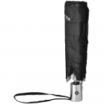 Зонт складной Karissa Slim, автомат, черный, фото 3