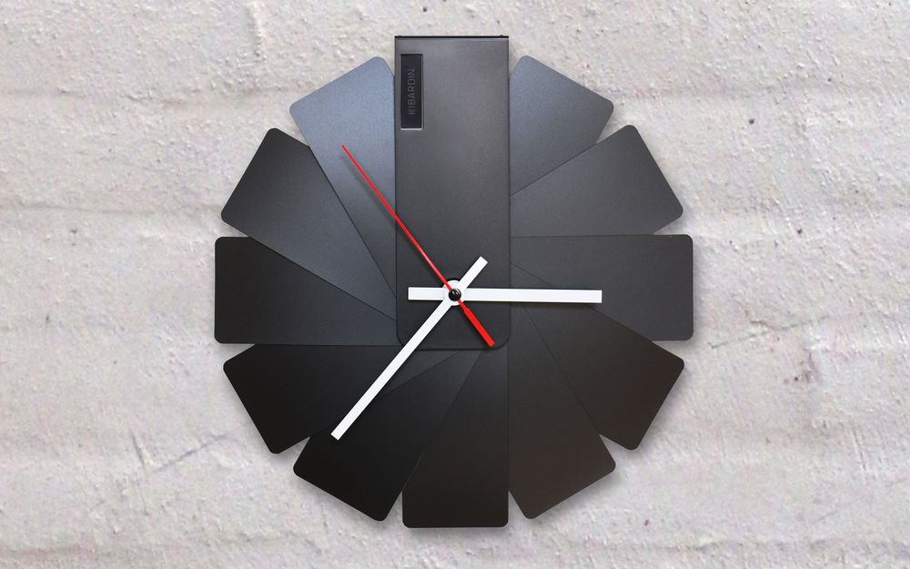 Часы настенные Transformer Clock. Black & Black - купить оптом