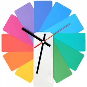 Часы настенные Transformer Clock. White & Multicolor - купить оптом