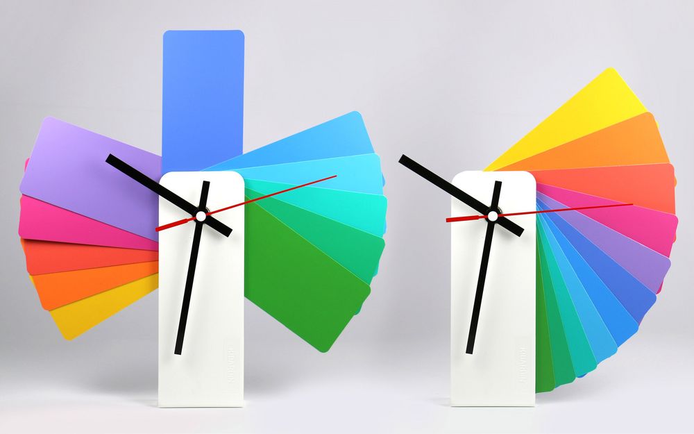 Часы настенные Transformer Clock. White & Multicolor - купить оптом