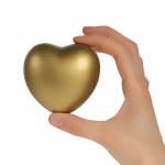 Антистресс «Сердце», золотистый ver.1, фото 1