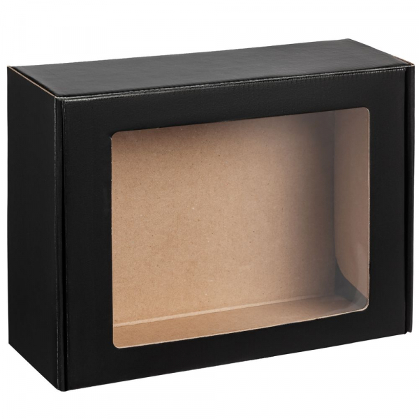 Коробка с окном Visible, черная - купить оптом