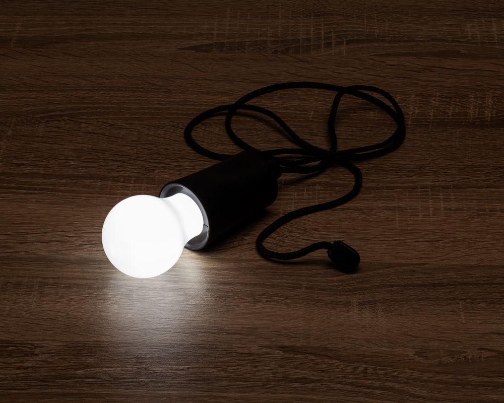 Лампа портативная Lumin, черная - купить оптом