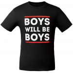 Футболка Boys Will Be Boys, черная, фото 1