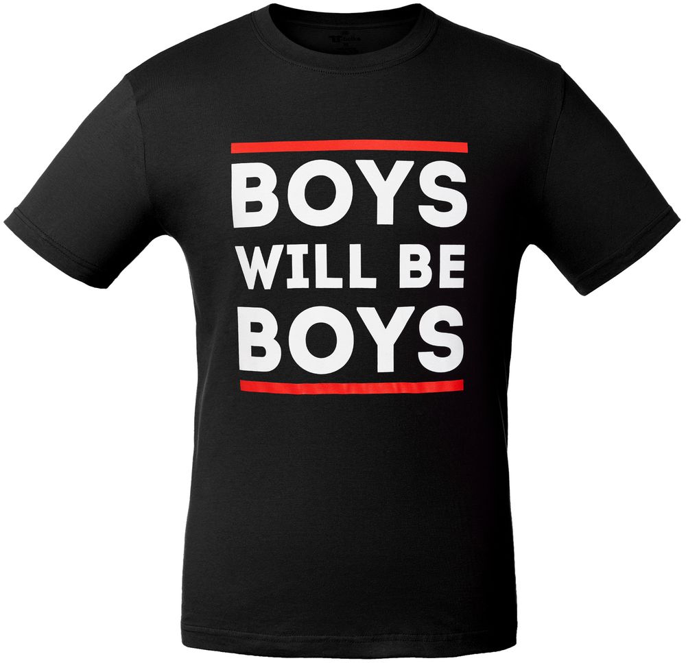 Футболка Boys Will Be Boys, черная - купить оптом