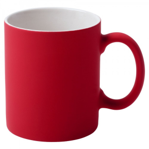 Кружка Sippy c покрытием софт-тач, ярко-красная - купить оптом