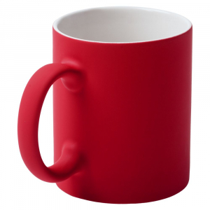 Кружка Sippy c покрытием софт-тач, ярко-красная - купить оптом