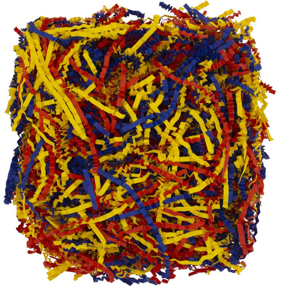 Бумажный наполнитель Chip Mix, синий, красный, желтый - купить оптом