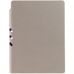 Ежедневник Flexpen, недатированный, серебристо-фиолетовый, фото 3