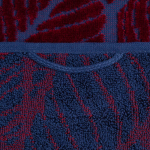 Полотенце In Leaf, малое, синее с бордовым, фото 3