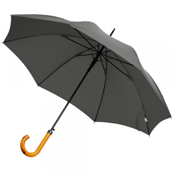 Зонт-трость LockWood, серый - купить оптом