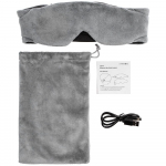 Маска для сна с Bluetooth наушниками Softa 2, серая, фото 7
