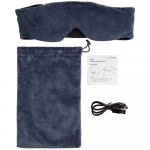 Маска для сна с Bluetooth наушниками Softa 2, синяя, фото 7