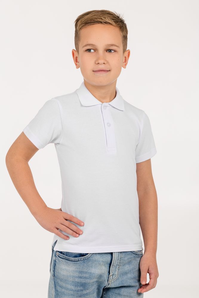 Рубашка поло детская Virma Kids, белая - купить оптом