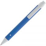 Ручка шариковая Button Up, синяя с белым, фото 1