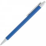 Ручка шариковая Button Up, синяя с белым, фото 2