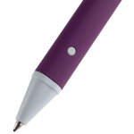 Ручка шариковая Button Up, фиолетовая с белым, фото 3
