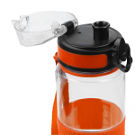 Бутылка для воды Fata Morgana, прозрачная с оранжевым, фото 4