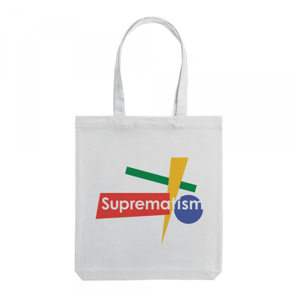 Холщовая сумка Suprematism, молочно-белая - купить оптом