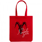 Холщовая сумка «Любовь зла», красная, фото 1