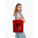 Холщовая сумка «Любовь зла», красная, фото 2