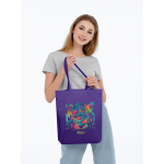 Холщовая сумка Jungle Look, фиолетовая, фото 2