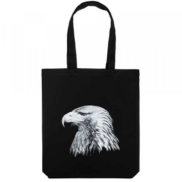 Холщовая сумка Like an Eagle, черная - купить оптом