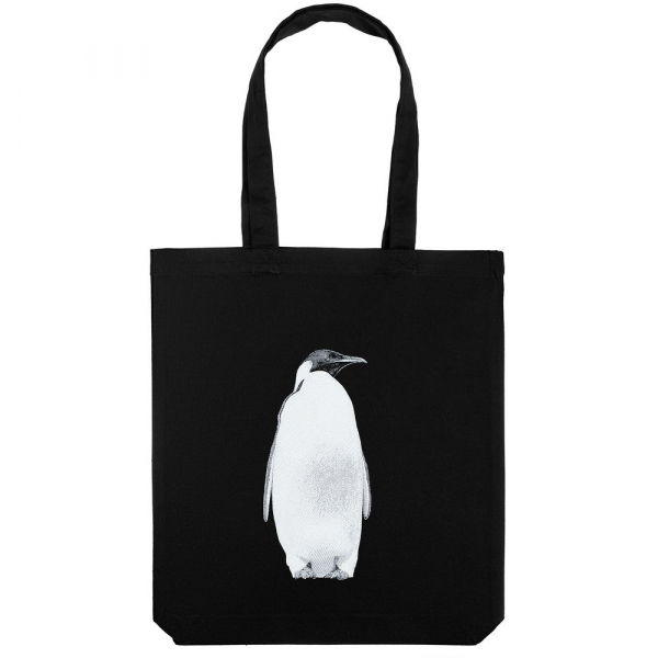 Холщовая сумка Like a Penguin, черная - купить оптом