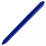 Ручка шариковая Pigra P03 Mat, темно-синяя с белым, фото 2