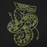 Толстовка «Полинезийский дракон», черная, фото 3