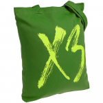 Холщовая сумка «ХЗ», ярко-зеленая