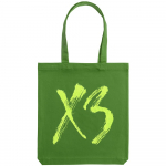 Холщовая сумка «ХЗ», ярко-зеленая, фото 1