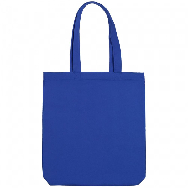 Холщовая сумка «Вот табурет», ярко-синяя - купить оптом