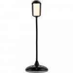 Лампа с беспроводной зарядкой Bright Helper, черная, фото 1