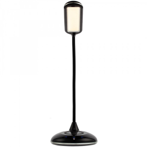Лампа с беспроводной зарядкой Bright Helper, черная - купить оптом