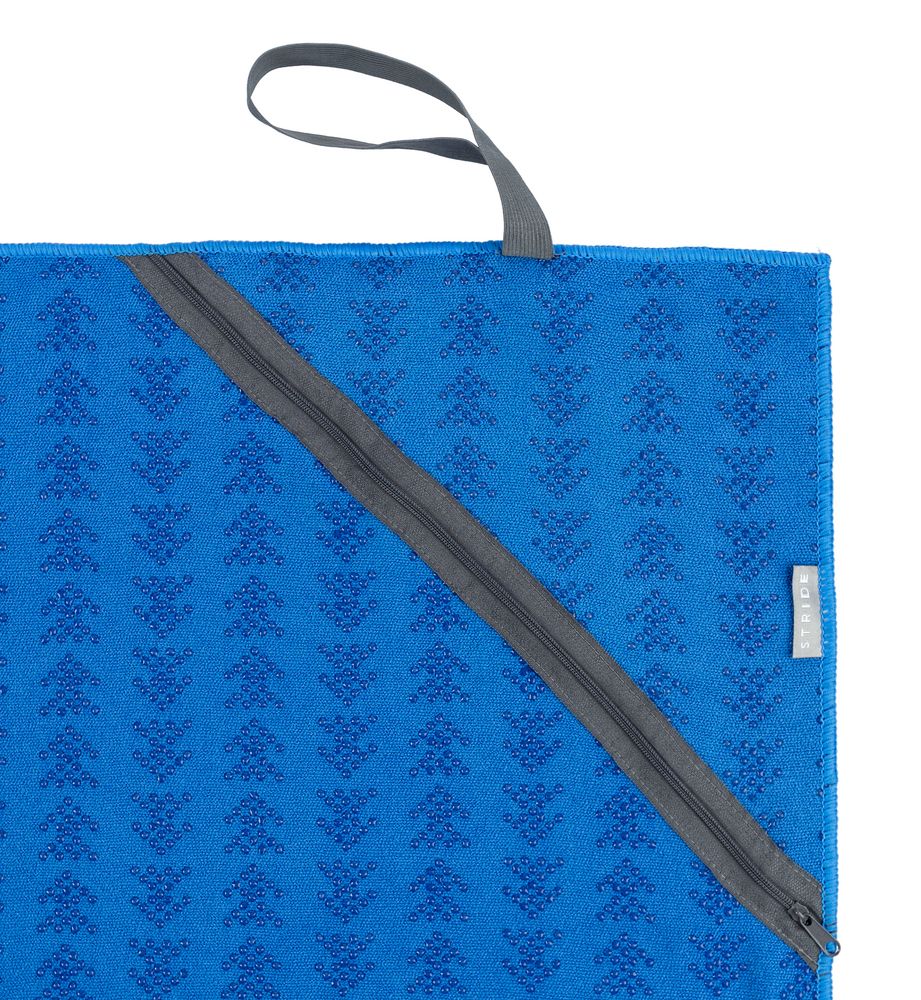 Полотенце-коврик для йоги Zen, синее - купить оптом