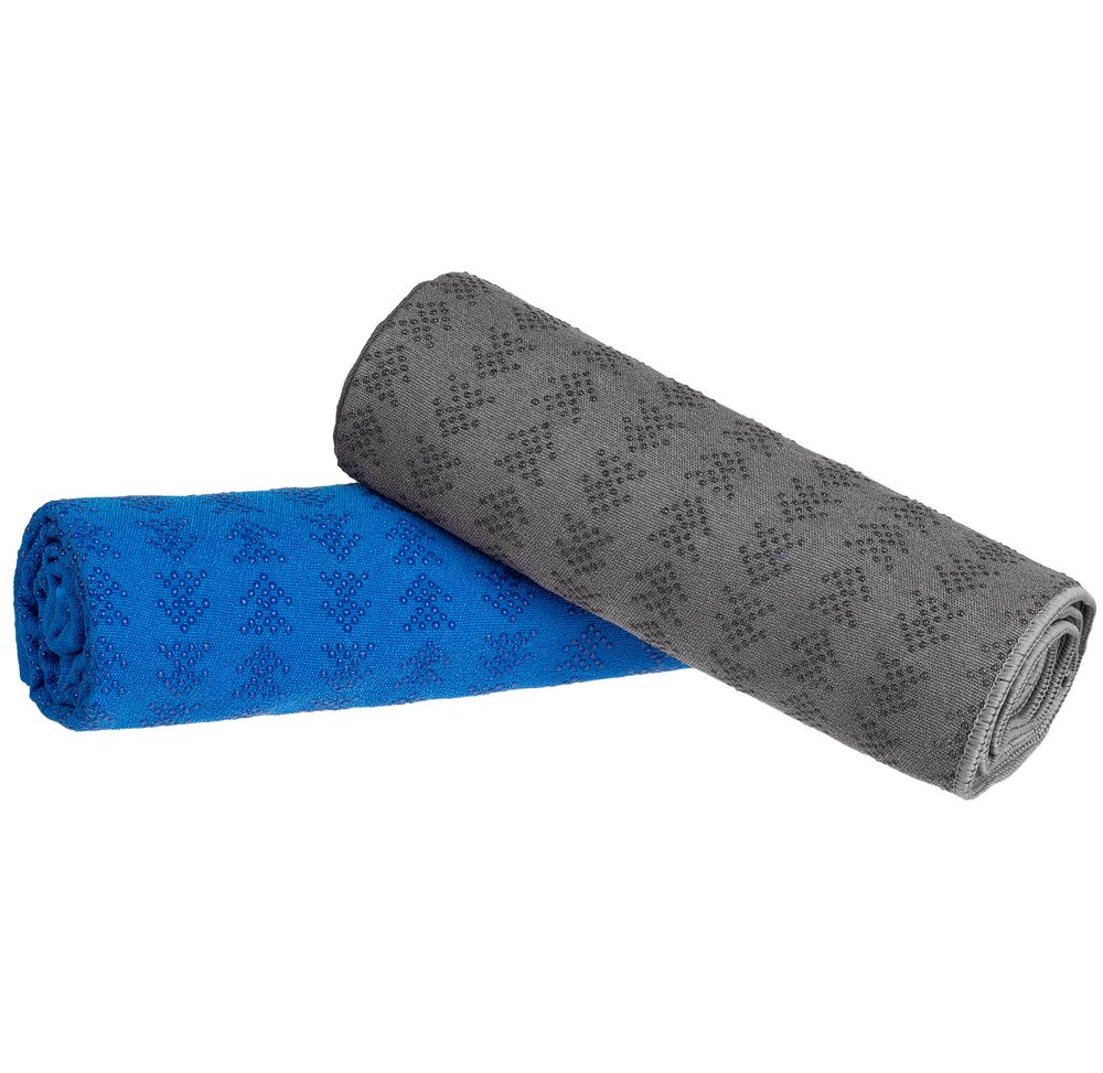 Полотенце-коврик для йоги Zen, синее - купить оптом
