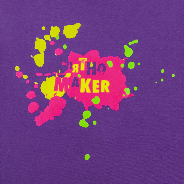 Футболка детская «Пятно Maker», фиолетовая - купить оптом