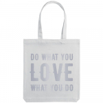 Холщовая сумка Do Love, молочно-белая, фото 1