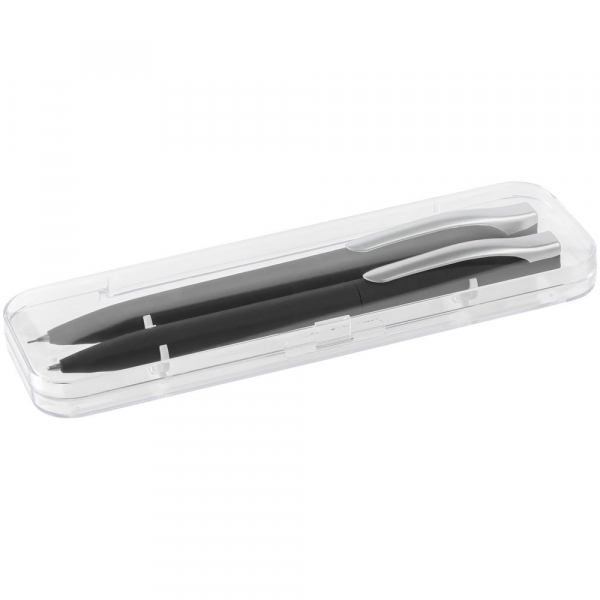Набор Pin Soft Touch: ручка и карандаш, черный - купить оптом