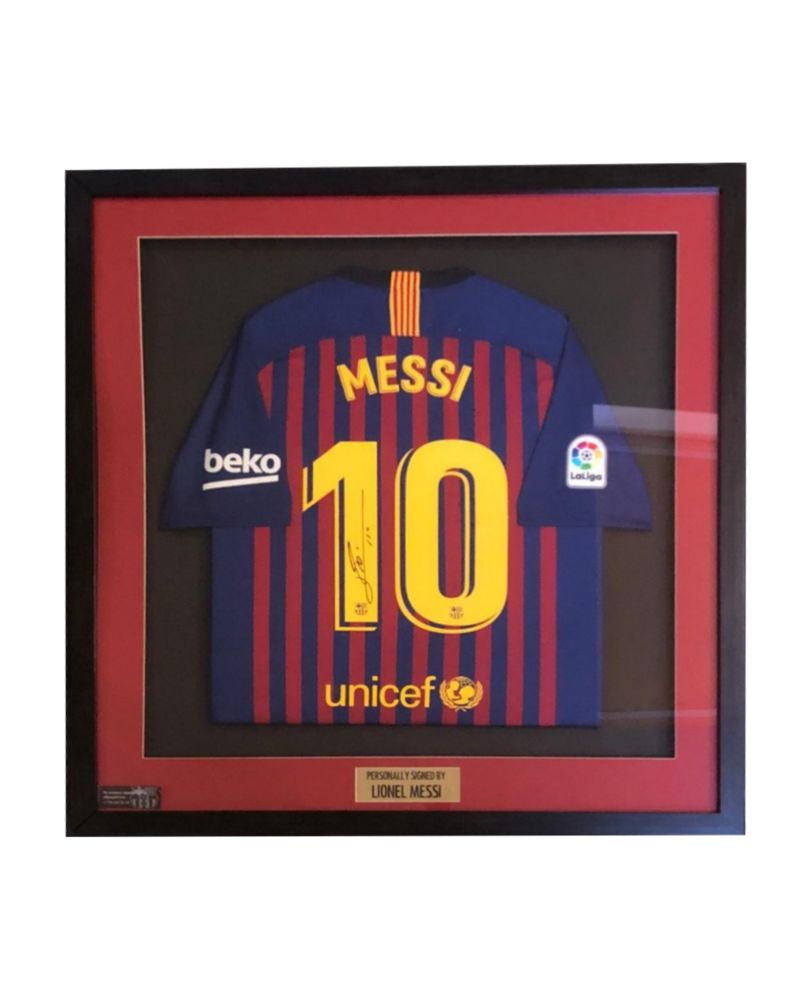 Футболка ФК «Барселона» с автографом Лионеля Месси - купить оптом