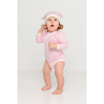 Боди детское Baby Prime, розовое с молочно-белым, фото 4