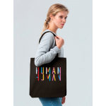 Холщовая сумка Human, черная, фото 1