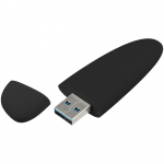 Флешка Pebble, черная, USB 3.0, 16 Гб, фото 1