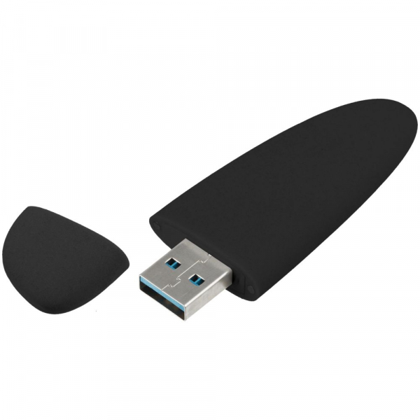 Флешка Pebble, черная, USB 3.0, 16 Гб - купить оптом