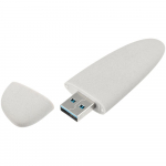 Флешка Pebble, светло-серая, USB 3.0, 16 Гб, фото 1
