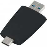Флешка Pebble Type-C, USB 3.0, черная, 16 Гб, фото 3