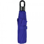 Зонт складной Clevis с ручкой-карабином, ярко-синий, фото 3